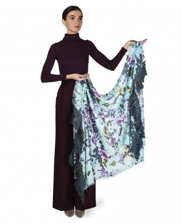 Палантин Унисекс W.FR240-PRINTEMPS/LILAS